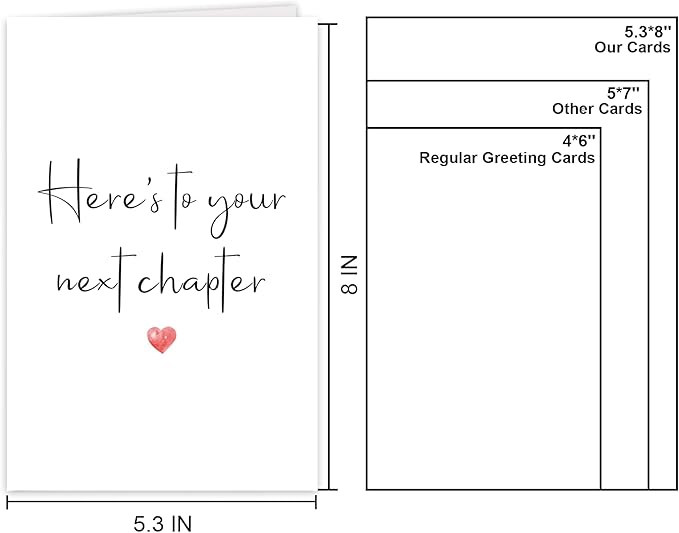 Funny New Chapter Good Luck Card for Him Her, New Job, Goodbye, Farewell, Leaving Work Card for Coworker Colleague Friend, Funny Retirement Gift for Boss Coworker