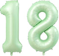 40 Inch Number 18 Balloons, Olive Green Giant Jumbo Helium Number 18 Foil Balloons for 18th 81th Birthday Party Anniversary Events Boys Girls Decorations Supplies