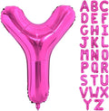 40 Inch Large Hot Pink Letter Y Balloons Alphabet Y Letter Balloons Foil Mylar Letter A Balloons for Birthday Party Anniversary New Year Graduation Wedding