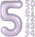 Lilac 5 Balloon, Number Balloons 40 Inch, 5th Birthday Balloon Decorations, Lavender Party Supplies, 5 Number Balloons, Number 5 Balloon