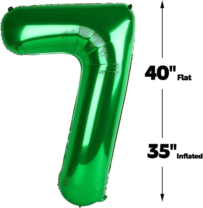 Green Number 27 72 Birthday Balloon 40 Inch, 27 72 Party Celebration Decorations Supplies, Mylar Foil Numbers Balloons for 27 72 Wedding Anniversary