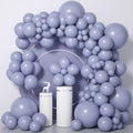 Retro Dusty Grayish Blue Balloons - Different Sizes 18, 12, 10, 5 inch Slate Blue, Periwinkle Latex Balloons for Birthdays, Wedding, Engagement and Gender Reveal