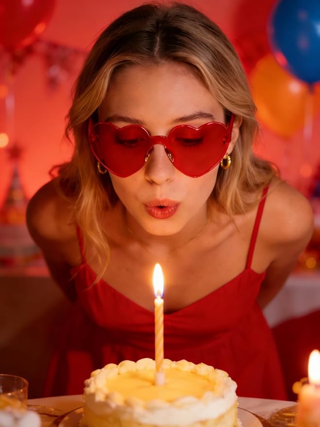 12/20Pcs Heart Shaped Sunglasses for Women, Party Favors Glasses for Wedding, Galentines, Valentines Decorations