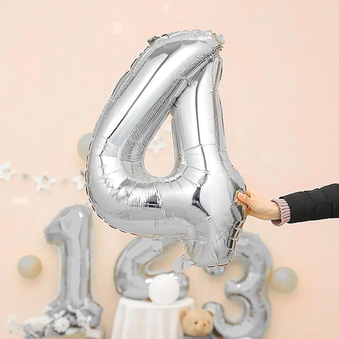 Silver aluminum balloon 16inch (SILVER 4)
