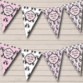 Paris Poodle Black Pink French Personalized Birthday Party Bunting - Hanging Party Decoration - Birthday Party Banner Garland | Decorative Party Supplies
