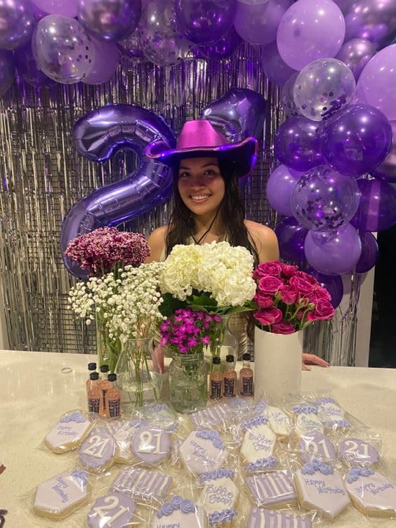 Purple Number 2 Balloon 40 Inch, 2 Balloon Number, 2nd Birthday Decorations for Baby Girls Boys Toddlers