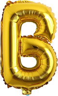 16" Alphabet Letter and Number Balloons Set Package, Aluminum Hanging Foil Film banner Mylar Balloon for Birthday Party Decoration Custom Word (A-Z, 0-9 Gold) (16 inch B Gold)