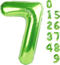 7 Balloon Numbers 40 Inch, 6 7 Birthday Decorations, Light Green Seven Birthday Decor, 7 17 27 70 Year Old Balloon Number for Engagement, Wedding, Graduations