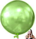 KALOR 36 Inch Giant Metallic Lime Green Balloons, 6 Pack Large Round Lime Green Latex Balloons for Anniversary, Birthday, Christmas, Wedding, Baby Shower Party Decorations