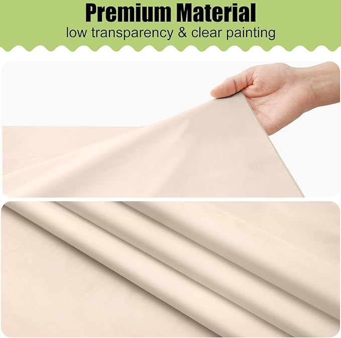 Smiry Disposable Table Cloth - 12 Pack, 54 x 108 Inch Waterproof Rectangle Tablecloths for Parties, Decorative Plastic Table Cover, Leakproof & Sturdy, Ivory