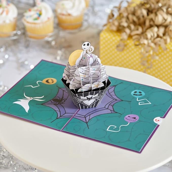 Lovepop Happy Birthday Pop-Up Card for Her and Him- 3D Disney Birthday Greeting Cards for Boys, Girls, Men, Women - Scream - 5" x 7" Jack Skellington Card - Blank Note Card & Envelope Included