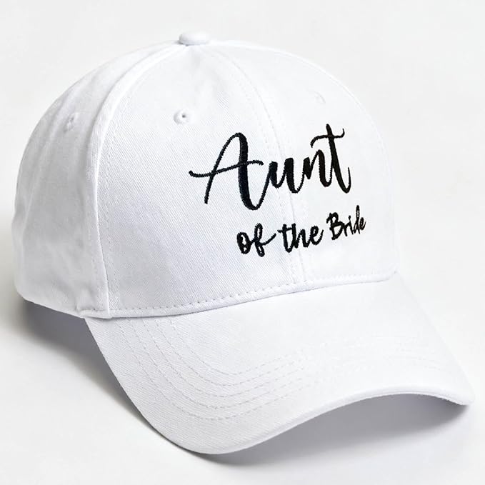Adjustable Embroidered Hat for Bridal Shower Wedding Engagement Anniversary Honeymoon Newlyweds Couples Gifts