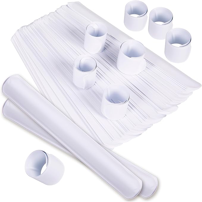 Giraffe 50 Pack White Slap Bracelets for Kids - Easter Eggs Fillers for Goody Bag - Easter Eggs Stuffers Bulk - Easters Basket Stuffers for kids Party Favors