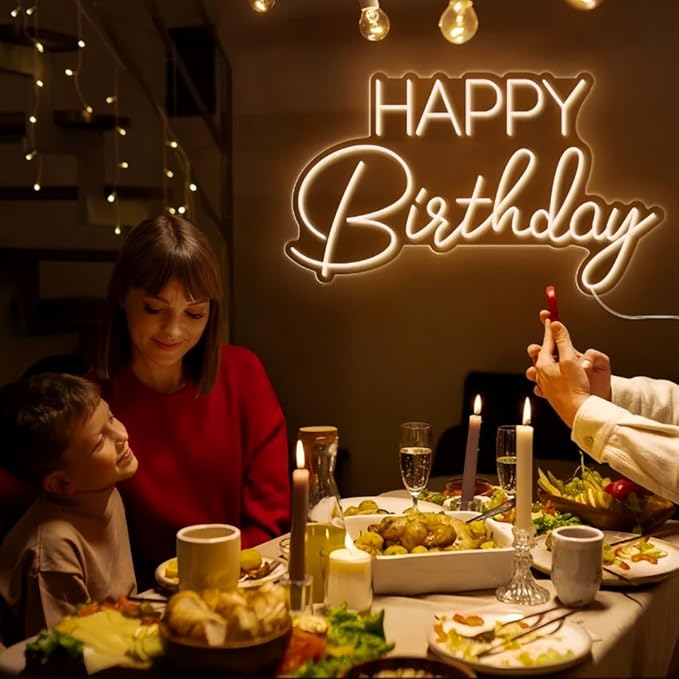 Ulalaza LED Neon Sign Night Light for Wall Party Décor Bedroom Room Bar Wedding Home Birthday Art Decoration Christmas with USB Chain Light modulator 5v 16.5''*9.1''