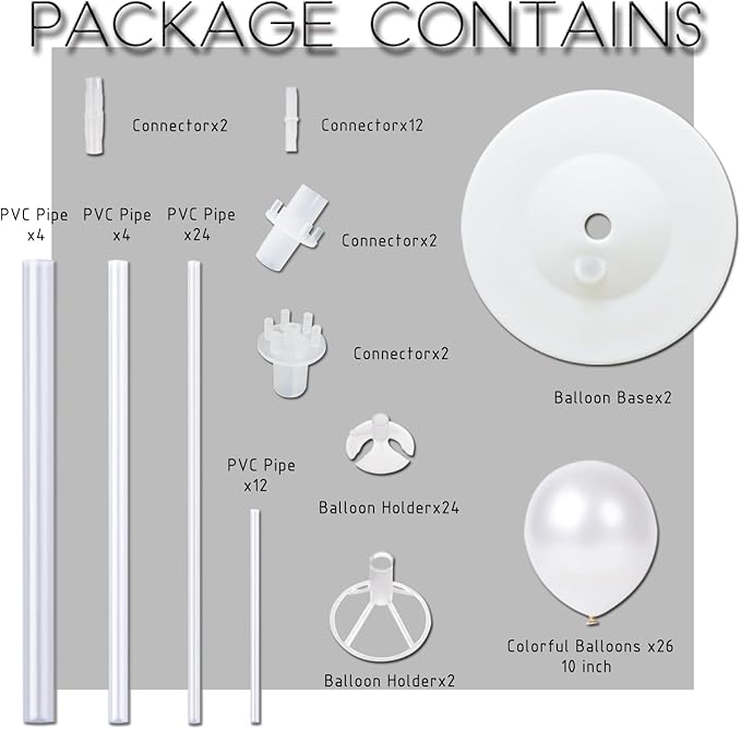 Balloon Sticks with Base for Floor or Table,Metallic Pearl Baby Blue 10inch Balloon Column Stand Kit with Balloons,Base&Pole,Backdrop Decoration for Party Wedding Baby Shower Birthday Graduation