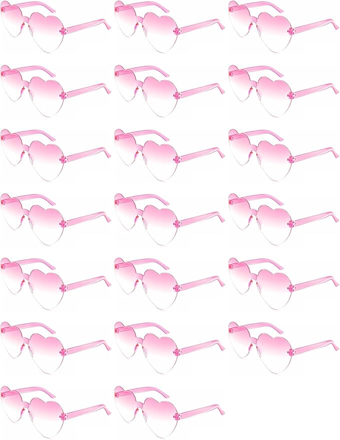 12/20Pcs Heart Shaped Sunglasses for Women, Party Favors Glasses for Wedding, Galentines, Valentines Decorations