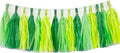 30pcs Paper Tassels Garland Banner Tissue Paper Tassel DIY Hanging Paper Decorations Party Tassel Garland Decor Baby Shower Nursery Wedding Festival Baby Shower Decoration(30, Green Set)