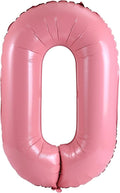 YPSelected 32 Inch Large Foil Helium Number Balloon Birthday Wedding Party 0-9 (Baby Pink, 0)