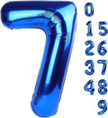 40 Inch Navy Blue 7 Balloon Numbers, Six Seven Birthday Decorations, 7 17 27 70 Year Old Balloon, Balloon Number for Engagement, Wedding