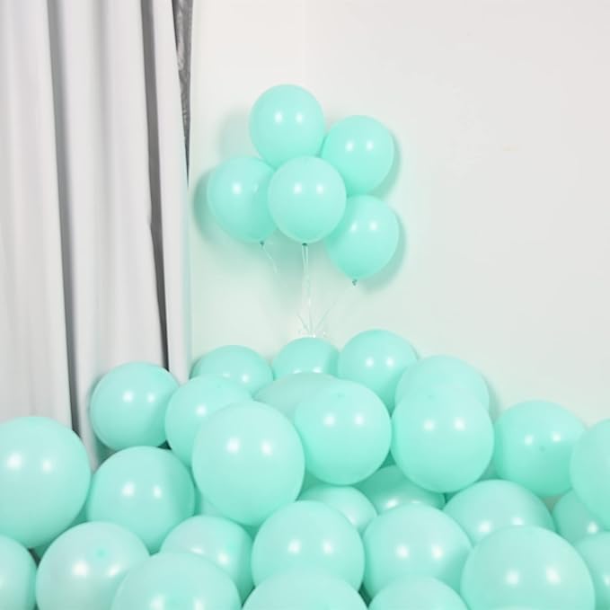 Pastel Teal Blue Balloons Garland Kit 92pcs Mint Blue Latex Balloon 5/10/12/18inch Helium Balloons for Birthday Party Decorations Baby Shower Wedding