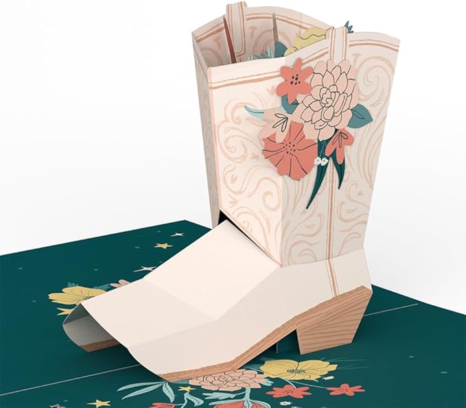 Lovepop Birthday Pop-Up Card for Her and Him - 3D Greeting Cards for Boys, Girls, Men, Women - Happy Birthday Cowgirl - 5" x 7" Card - Blank Note Card & Envelope Included