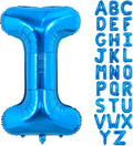 TONIFUL 40 Inch Large Blue Letter I Balloons, Giant Alphabet Letter, Foil Mylar Big Balloons for 2026 Graduation Birthday, Anniversary, New Year and Graduation Supplies Decorations
