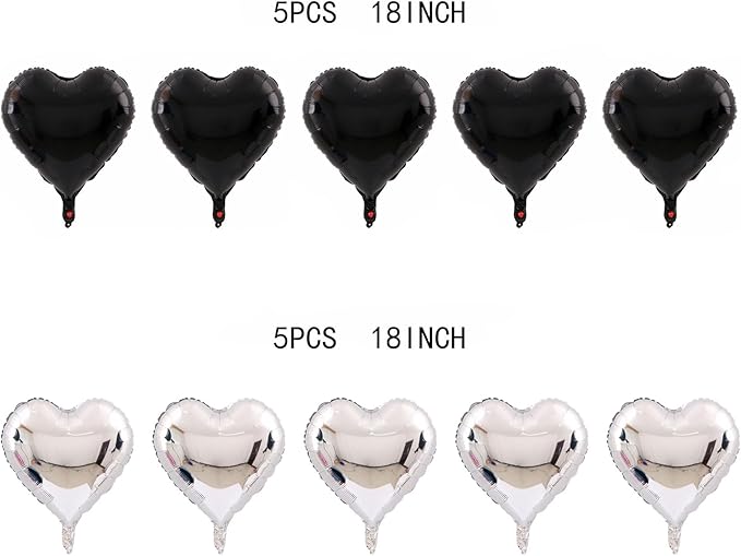 Anniversary Balloons Happy Anniversary Balloon Combination Happy Party Decoration Wedding Decoration (Black suit)