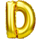 Glanzzeit 16 Inch Gold Balloons Decor Letters A to Z Numbers 0 to 9 for Wedding Prom Birthday Party (Letter D)