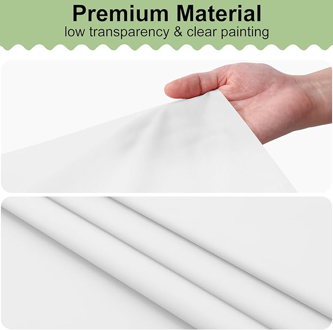 misaya 8 Packs Disposable Plastic Table Cloth, 54 x 108 Inch Waterproof Rectangle Tablecloth, Leakproof & Sturdy Decorative Table Covers for Easter, Picnic, Party and Outdoor, White