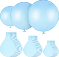 18 Pack 18/24 / 36 Inch Balloons Large Latex Giant Round Big Macaron Balloons for Wedding Birthday Party Baby Shower Decorations(Blue)