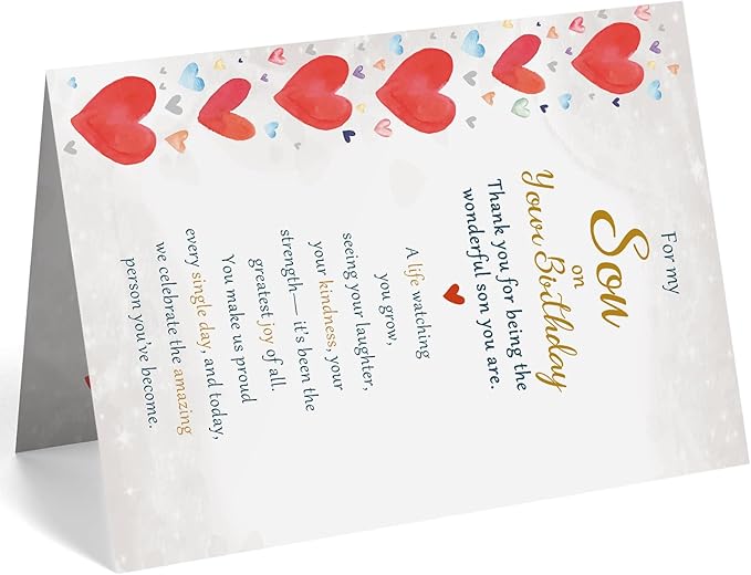 Son Birthday Card, Funny Birthday Cards from Mom Dad, Birthday Card for Son Adult