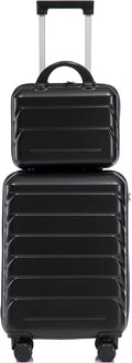 Hardside Luggage, Lightweight Durable ABS Suitcase with Spinner Wheels, 20/14 Inch