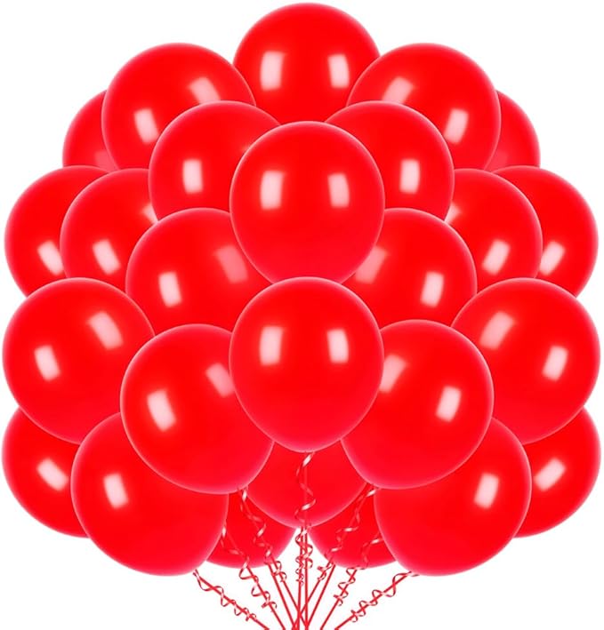 400 Pcs Red Balloons 12 Inch Bulk Latex Balloon for Birthdays Weddings Party Decorations