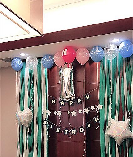 Glanzzeit 16 Inch Silver Foil Balloons Letters A to Z Numbers 0 to 9 for Prom Wedding Birthday Party Decor (Number 1)