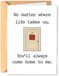 KINGNAME Romantic Love Card for Him Her, Come Home To You Emotional Future Card, Meaningful Gift for Anniversary or Birthday