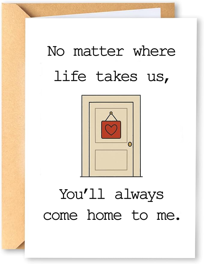 KINGNAME Romantic Love Card for Him Her, Come Home To You Emotional Future Card, Meaningful Gift for Anniversary or Birthday