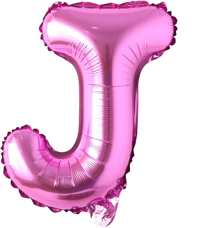 16" inch Single Rose Red Alphabet Letter number Balloons Aluminum Hanging Foil Film Balloon Wedding Birthday party decoration banner Air Mylar Balloons (16 inch Rose Red J)