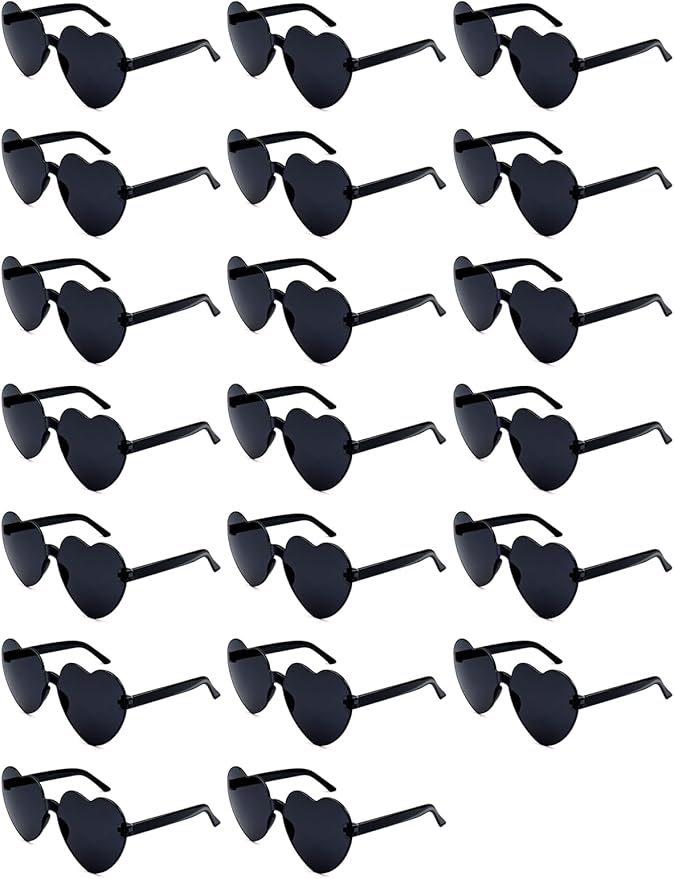 12/20Pcs Heart Shaped Sunglasses for Women, Party Favors Glasses for Wedding, Galentines, Valentines Decorations