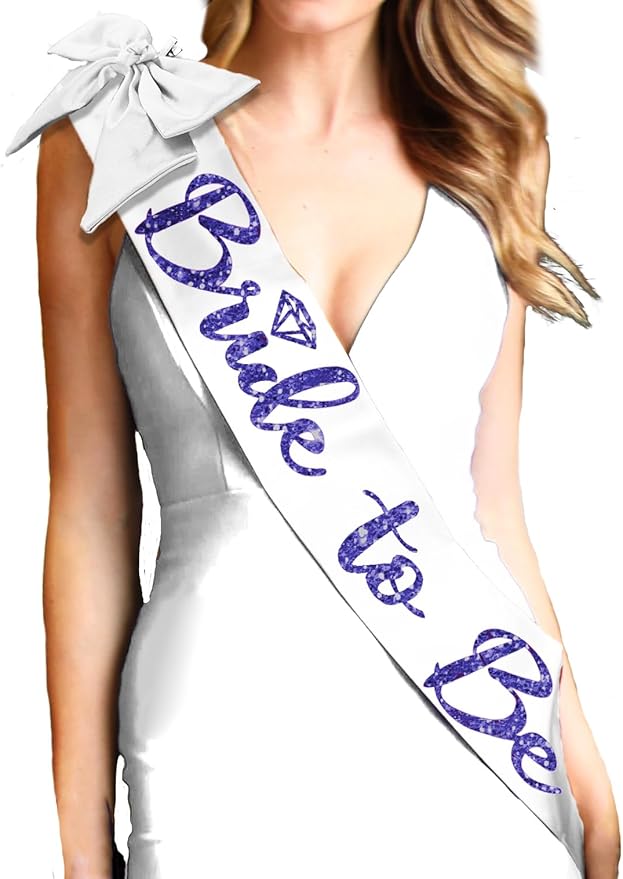 RhinestoneSash Something Blue for Bride - Navy Bridal Party Sash - Denim and Diamonds Bachelorette Party