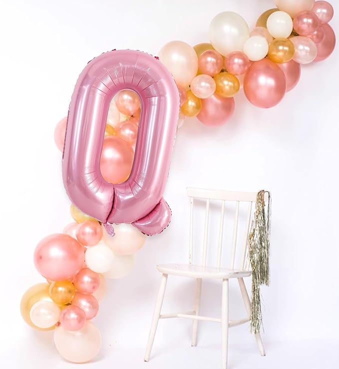 TONIFUL 40 Inch Large Pink Letter Q Balloons Giant Foil Mylar Alphabet Balloon for Birthday Party Anniversary Baby Shower Wedding Supplies Decorations