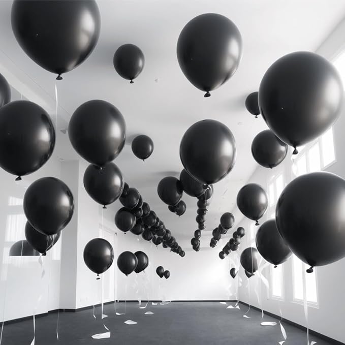 600 Pack Black Balloons - 12 Inch Black Latex Party Balloons - for Wedding, Birthday, Baby Shower, and More ZWZLIULIAN