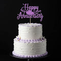 Kaoenla Happy Anniversary Cake Topper - Company Anniversary,Wedding Wedding Anniversary,Birthday Party Selected Decoration Supplies