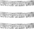 3 Pack Total 30 Silver Feet Foil Fringe Garland Metallic Wall Hanging Drapes Tassel Skirting Tinsel Streamers Decorations for Parade Float Trailer Mardi Gras Party Birthday Wedding