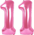 Jumbo Pink Number 11 Balloon 40 Inch, Mylar Foil Number 11 Balloons for Boy Girl 11 Birthday Party, Giant Balloons Anniversary Graduations Photo Shoot Decorations