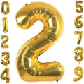 Gold Foil Balloons Number 2, 42 inch