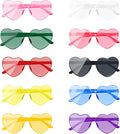 AEAHALY Heart Sunglasses for Women and Men Rimless Heart Shaped Sunglasses Bachelorette Bride Party Accessories