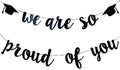 Graduation Banner – "We Are So Proud of You" Graduation Banners– Perfect Celebration Decoration, Party Supplies for School, Home, Outdoor