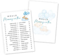 Would Mommy Rather Baby Shower Game, 25 Blue Bear & Balloon Theme Ready-to-Play Cards, Fun Icebreaker Activity for Boys, Baby Shower Party Games and Supplies - B03
