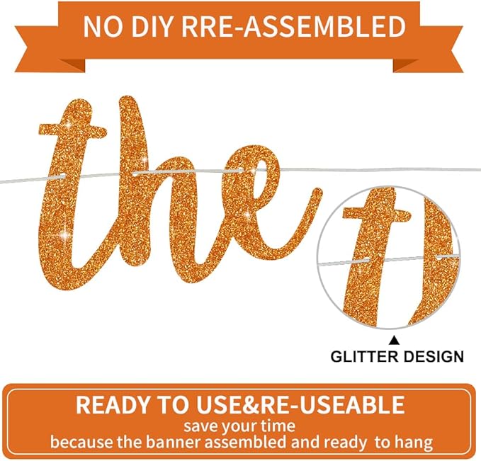BEISHIDA Glitter Orange The Beginning of A New Chapter Banner,Farewell Book Themed Housewarming Party Congratulations Decorations,Going away Retirement party Garland,Graduation Sign 2026 Banner