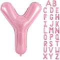 TONIFUL 40 Inch Large Pink Letter Y Balloons Giant Foil Mylar Alphabet Balloon for Birthday Party Anniversary Baby Shower Wedding Supplies Decorations